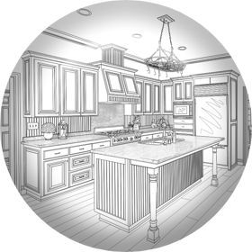 Full service kitchen and bath design that includes space layout, cabinet design, remodel design. We're Boise's kitchen & bath designers.